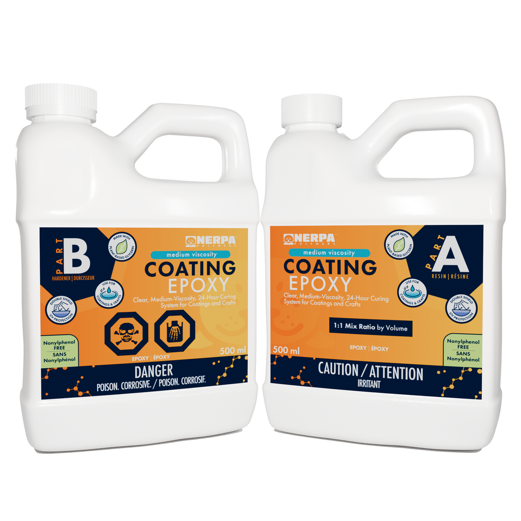 Coating Epoxy Medium Viscosity 1L kit. Easy application because of the modified, lower viscosity nature