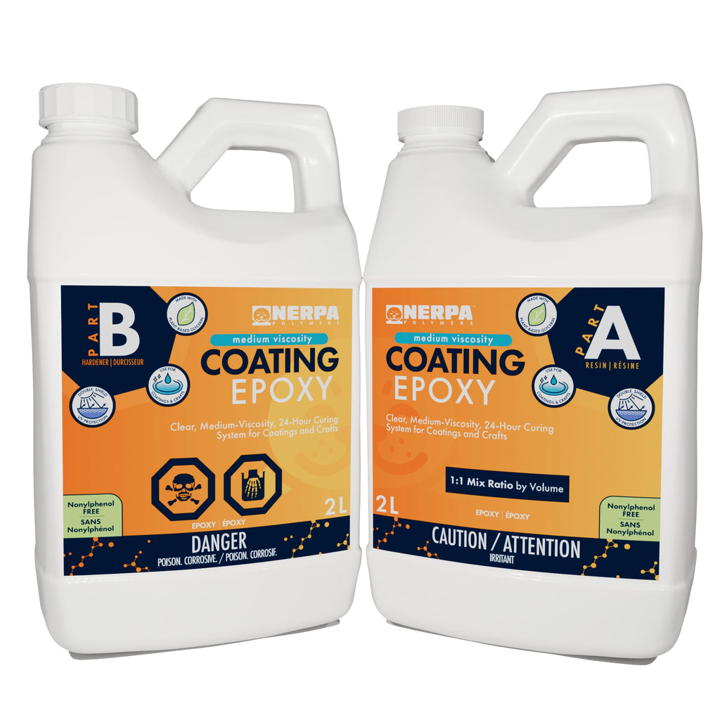 Coating Epoxy Medium Viscosity 2L kit. Easy application because of the modified, lower viscosity nature