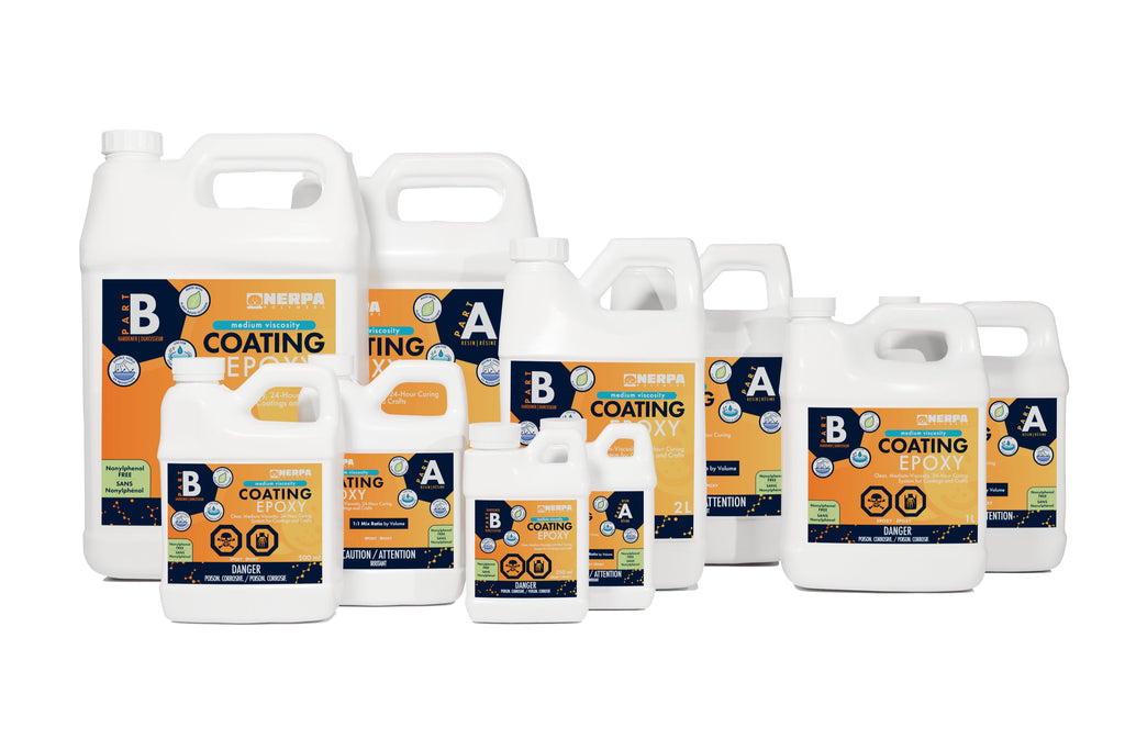 Coating epoxy Medium Viscosity all kit sizes available on Nerpa Polymers website